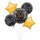 Personalized Prismatic Birthday Foil Balloon Bouquet, 5pc